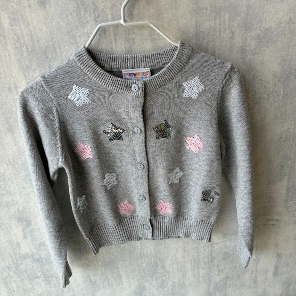 Cartwheels- Toddler star shirt- grey- NWT